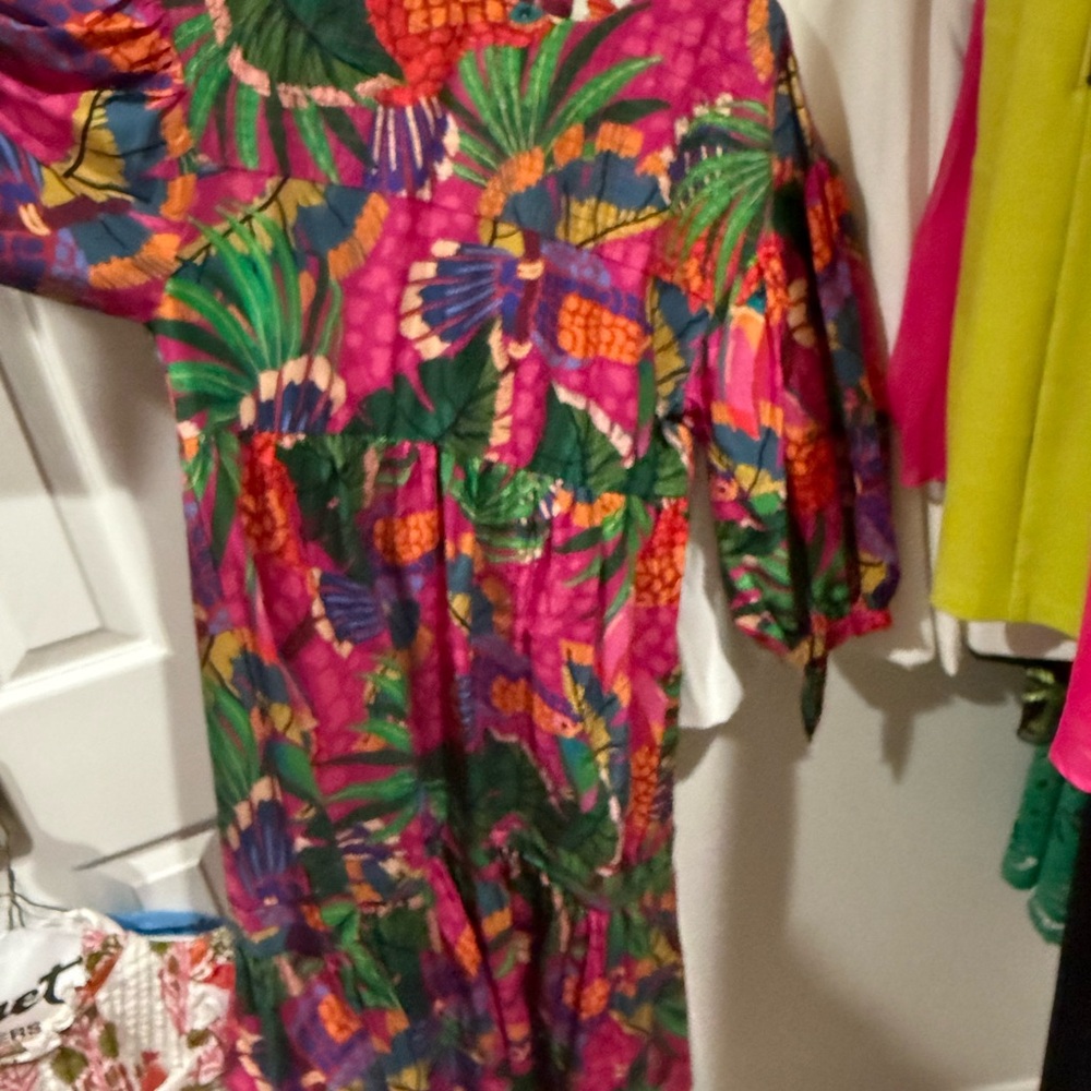 FARM Rio Colorful Tropical Maxi Dress